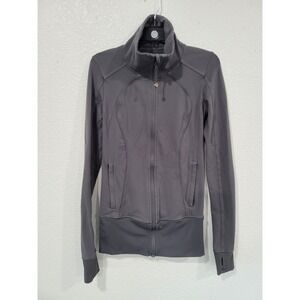 Lululemon Athletica Define Jacket Charcoal Gray 2 Thumbholes Active Wear #11